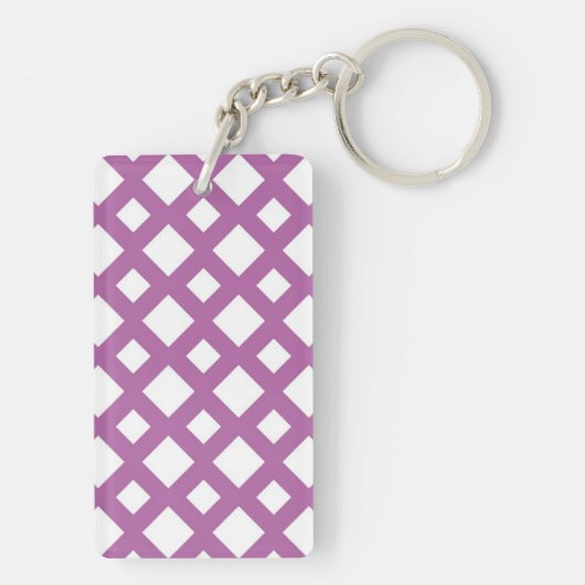 Porte-clés Diamants blancs sur Lavender (Dos)