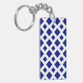 Porte-clés Diamants de marine sur blanc (Devant gauche)