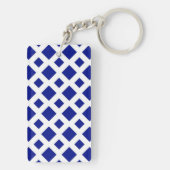 Porte-clés Diamants de marine sur blanc (Dos)