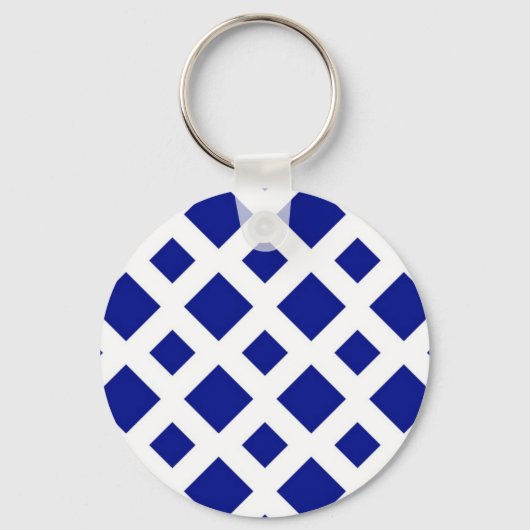 Porte-clés Diamants de marine sur blanc (Recto)