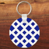 Porte-clés Diamants de marine sur blanc (Recto)