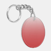 Porte-clés Diamètre à deux tons foncé rouge (Devant gauche)