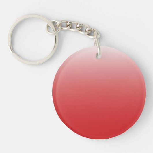 Porte-clés Diamètre à deux tons foncé rouge (Devant)