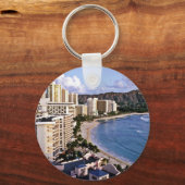 Porte-clés Diamond Head - Waikiki Beach, Oahu (Recto)