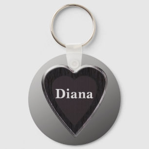 Porte-clés Diana Heart Keychain by 369MyName