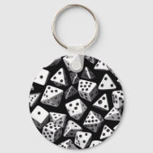 Porte-clés Dice Delight : Une Cascade géométrique (Verso)