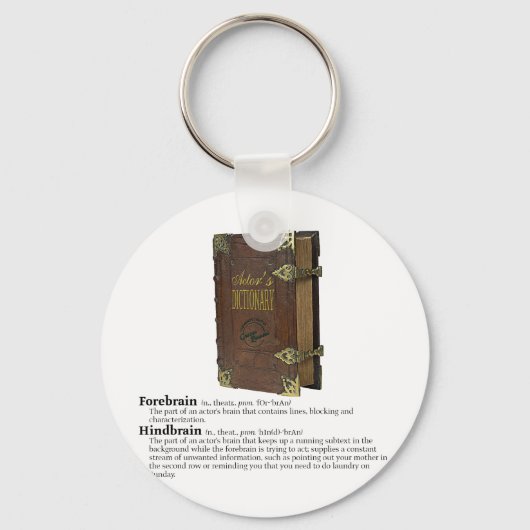 Porte-clés Dictionnaire des acteurs - Cerveaux (Recto)