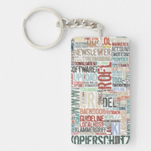 Porte-clés Dictionnaire informatique en couleurs