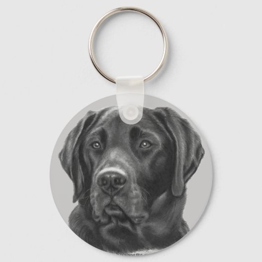 Porte-clés Diesel, Black Labrador Retriever (Recto)