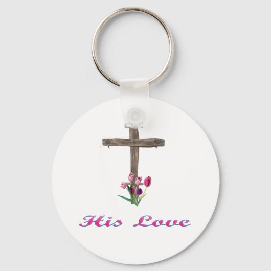 Porte-clés Dieu aime (Recto)