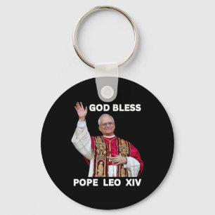 Porte-clés Dieu Béni Nouveau Pape Léon Xiv Église catholique