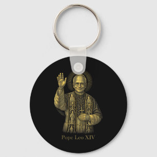 Porte-clés Dieu Béni Pape Leo Xiv Pape Leo Xiv Chemise Pape L