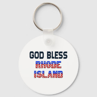 Porte-clés Dieu béni Rhode Island