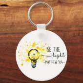 Porte-clés Dieu chrétien Soyez la Lumière Inspiration (Recto)