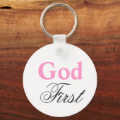Porte-clés Dieu, d'abord (Recto)