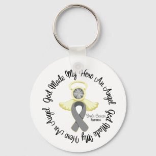Porte-clés Dieu de cancer du cerveau a fait à mon héros un