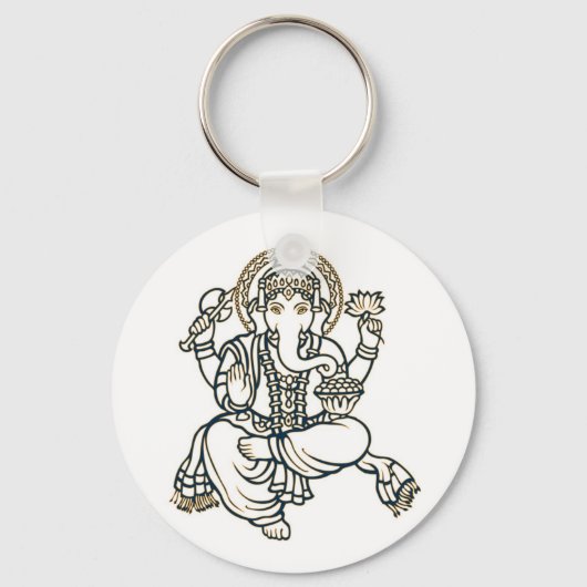 Porte-clés Dieu de la déité hindoue de Ganesha (Recto)