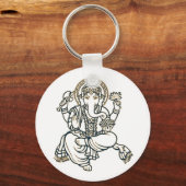 Porte-clés Dieu de la déité hindoue de Ganesha (Recto)