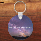 Porte-clés Dieu est en mouvement Porte - clé (Recto)