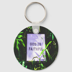 Porte-clés Dieu est Fidèle Inspiration Chrétienne