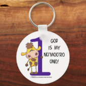 Porte-clés Dieu est Nu'moo'ro Uno ! (Recto)
