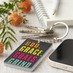Porte-clés Dieu Grace Buts Grind Inspiration Faith