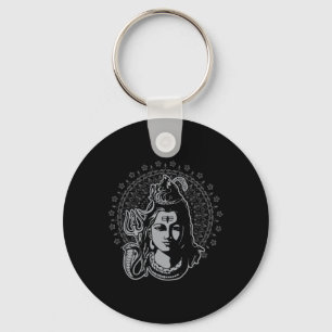 Porte-clés Dieu hindou Lord Shiva Mahadeva Trident Hindouisme