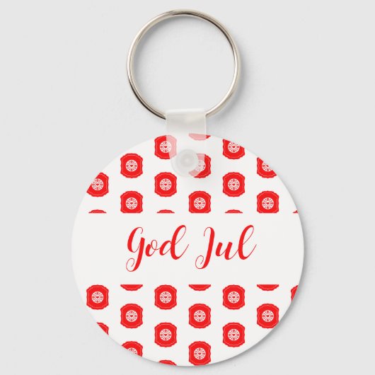 Porte-clés Dieu Joyeux Noël cadeau motif scandinave (Recto)