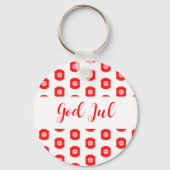 Porte-clés Dieu Joyeux Noël cadeau motif scandinave (Verso)