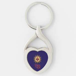 Porte-clés Dieu Le Roi Monarchiste Catholique T-Shirt Sacré-C
