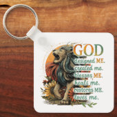 Porte-clés Dieu M'A Conçu... (Recto)