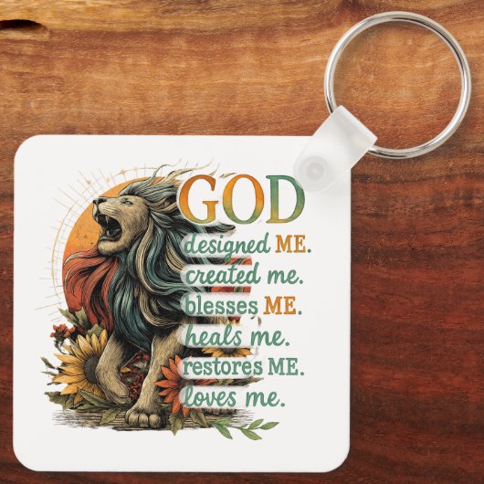 Porte-clés Dieu M'A Conçu... (Verso)