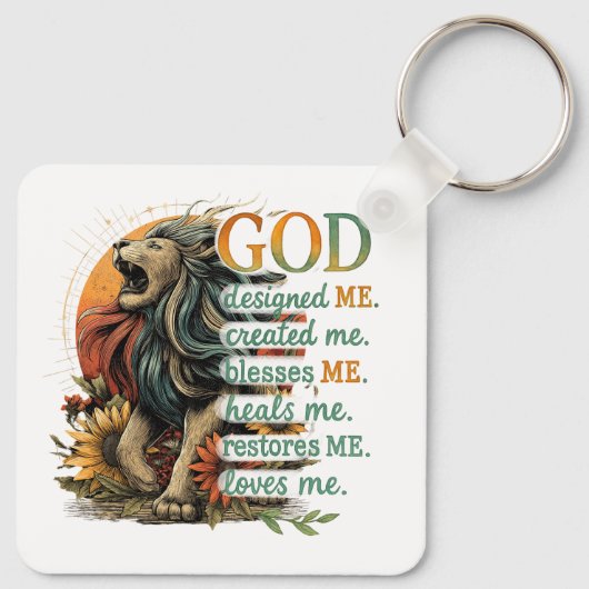 Porte-clés Dieu M'A Conçu... (Dos)