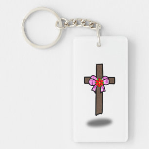 Porte-clés Dieu m'a donné la vie inspirée du christianisme