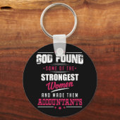 Porte-clés Dieu Made Comptables Hilaried Profession Design (Recto)