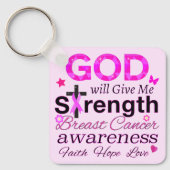 Porte-clés Dieu Me Donnera Sa Force (Recto)