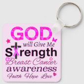 Porte-clés Dieu Me Donnera Sa Force (Dos)