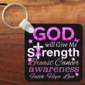 Porte-clés Dieu Me Donnera Sa Force (Recto)