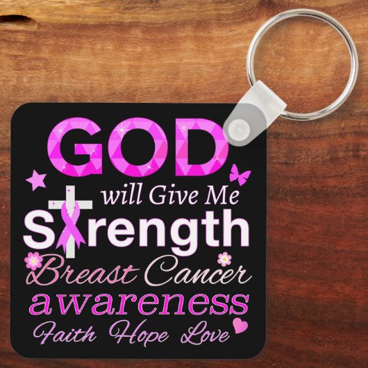 Porte-clés Dieu Me Donnera Sa Force (Verso)