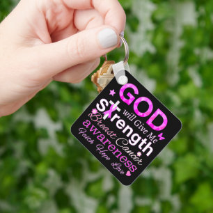 Porte-clés Dieu Me Donnera Sa Force
