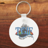 Porte-clés Dieu merci, je suis pardonné au TGIF (Recto)