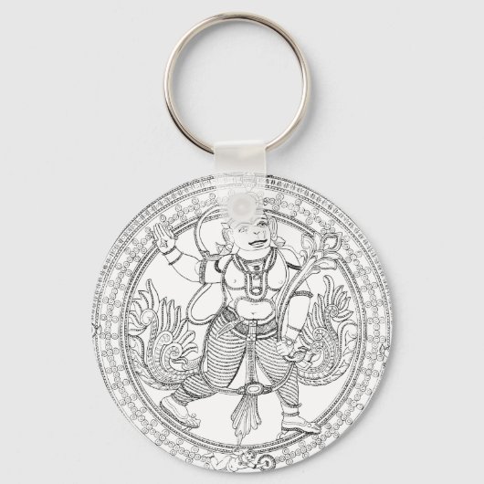Porte-clés Dieu singe Hanuman (Recto)