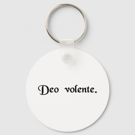 Porte-clés Dieu veuille (Recto)