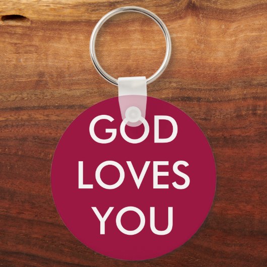 PORTE-CLÉS DIEU VOUS AIME (Recto)