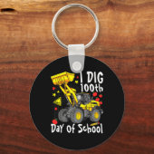 Porte-clés Dig 100E Jour De L'École D'Excavateur De Digger Da (Recto)