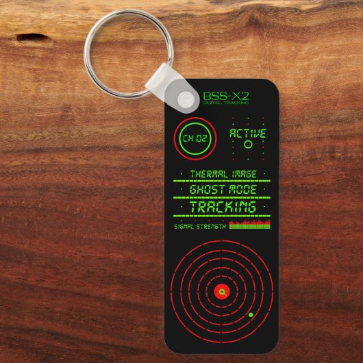 Porte-clés Digital Tracking Ghost Mode Surveillance Design  (Recto)