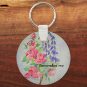 Porte-clés Digitalis et Porte - clé Rose (Recto)