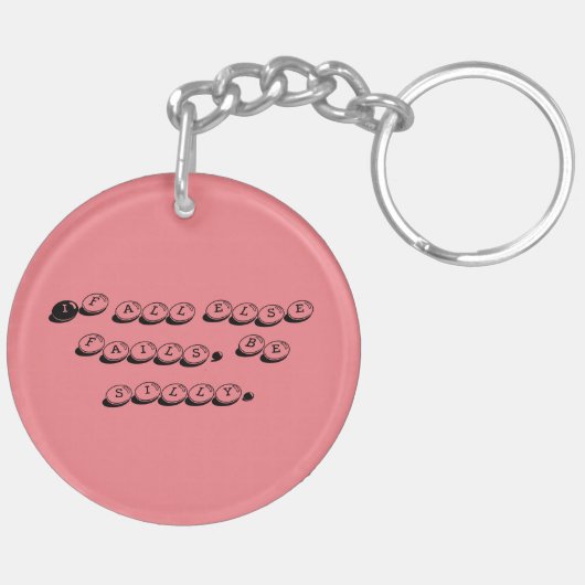 Porte-clés Dilly le porte - clé clown (Dos droit)