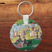 Porte-clés Dimanche sur La Grande Jatte Seurat Peinture (Recto)