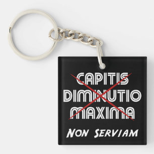 Porte-clés diminution de tête maxima non serviam